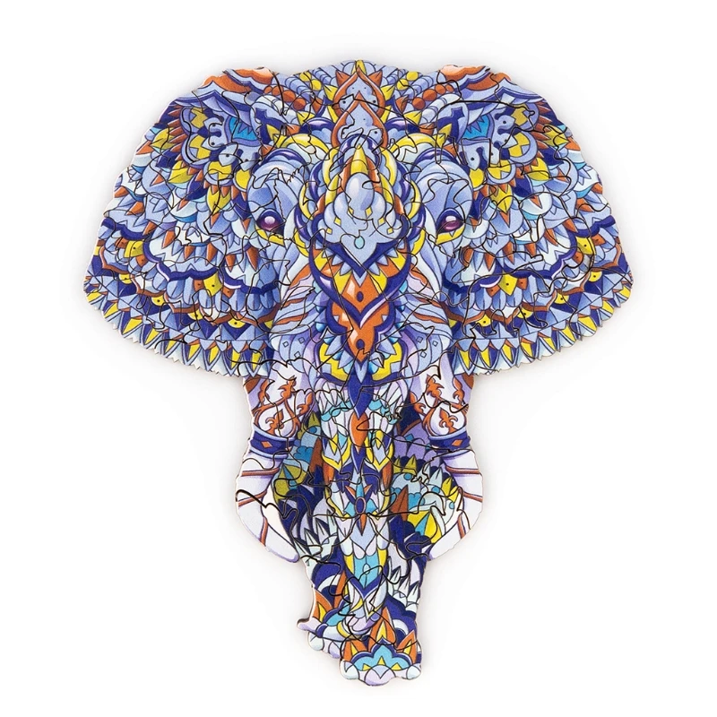 

U90B Personalized Jigsaw Elephant Puzzle Interactive Toy Brain Teaser Party Supply