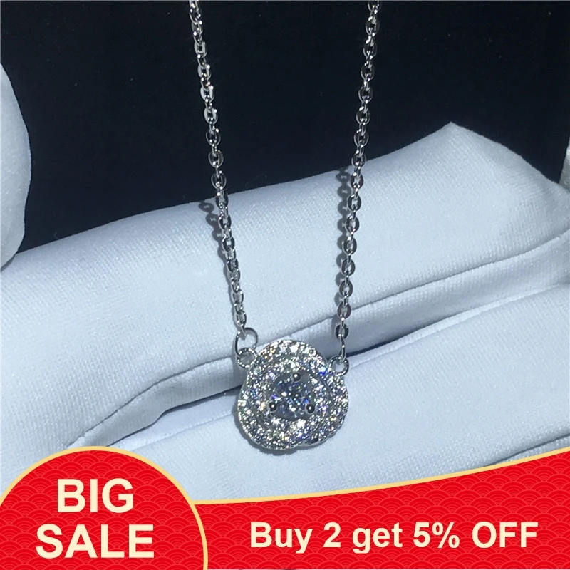 Женский кулон из серебра 2019 пробы с фианитом|Подвески| |