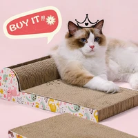 high quality cat scratching corrugated board grinding claw plate pet interactive toy nail care nail grinding pet bed catnip