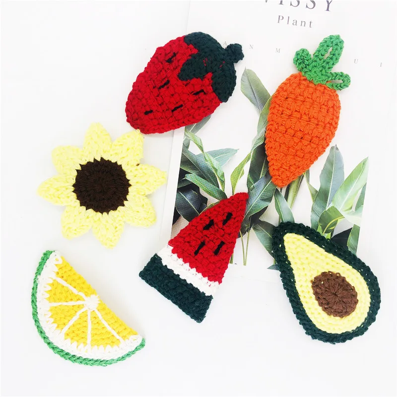 

5pcs Winter New Knitted Wool Fruit Hairpins Girls Children Kids Hair Clips Pin Barrettes Accessories Hairclip Hairgrip Headwear