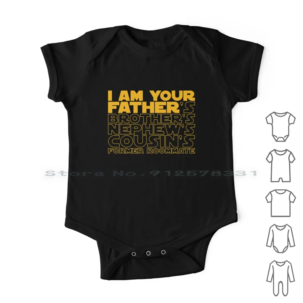 

I Am Your Father... Newborn Baby Clothes Rompers Cotton Jumpsuits I Am Your Father Comedy Dark Helmet Galaxy Lone Star Mel