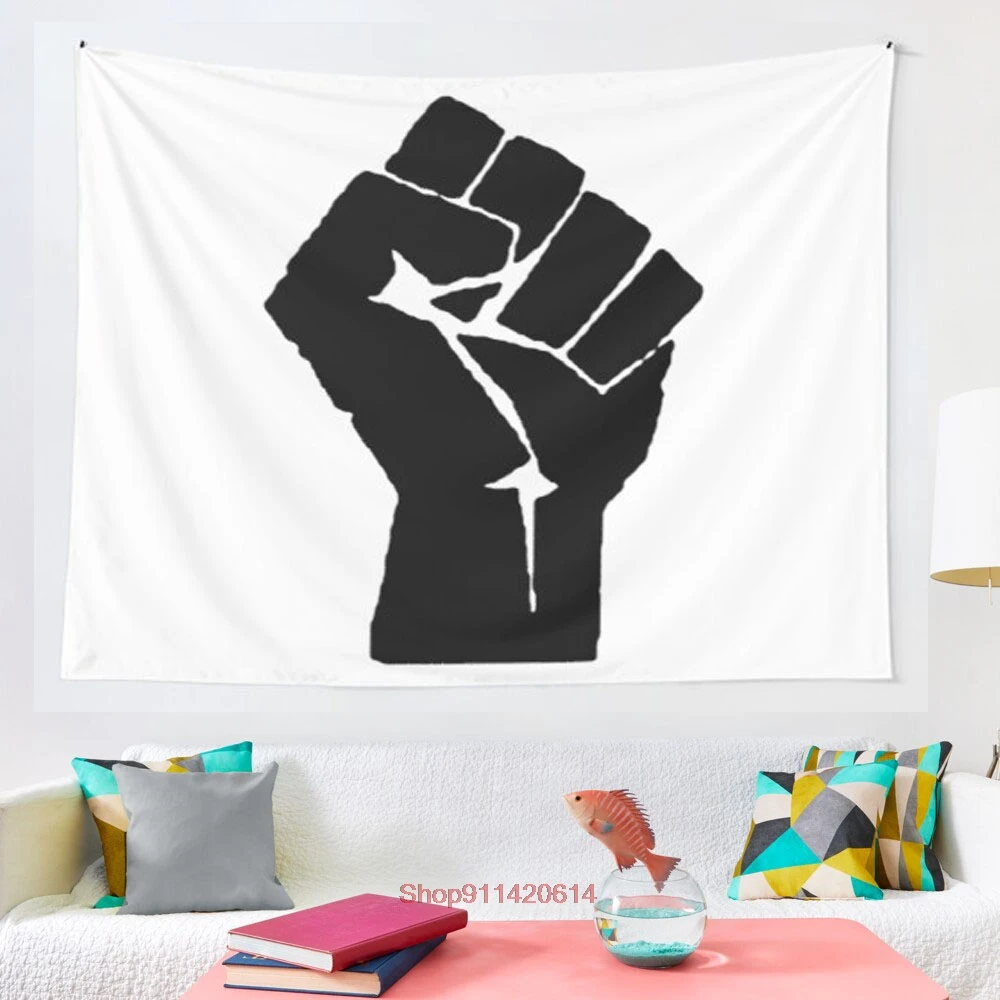 

Black Power Fist tapestry Wall Hanging Tapestry for Home Dorm Fantasy Decor
