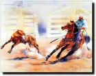 Ковбойский Настенный декор в западном стиле, картина Родео, рисунок икры, лошади, художественный плакат 8x12