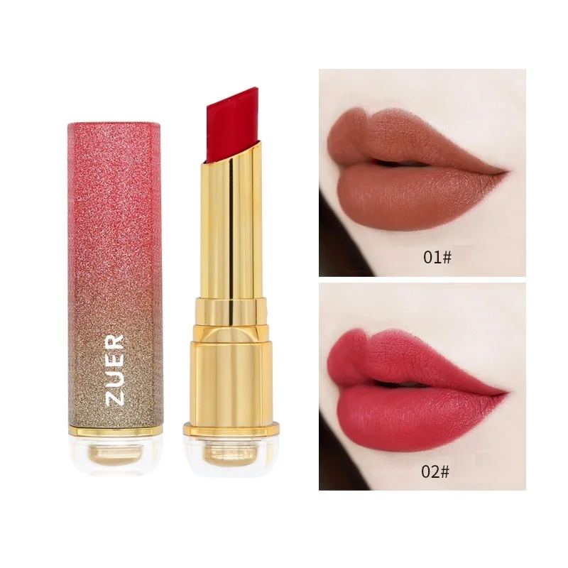 

New Cosmetics Long-lasting Waterproof Sexy Matte Lip Stick Lipgloss Makeup Star 8 Colors Matte Tint Lipsticks