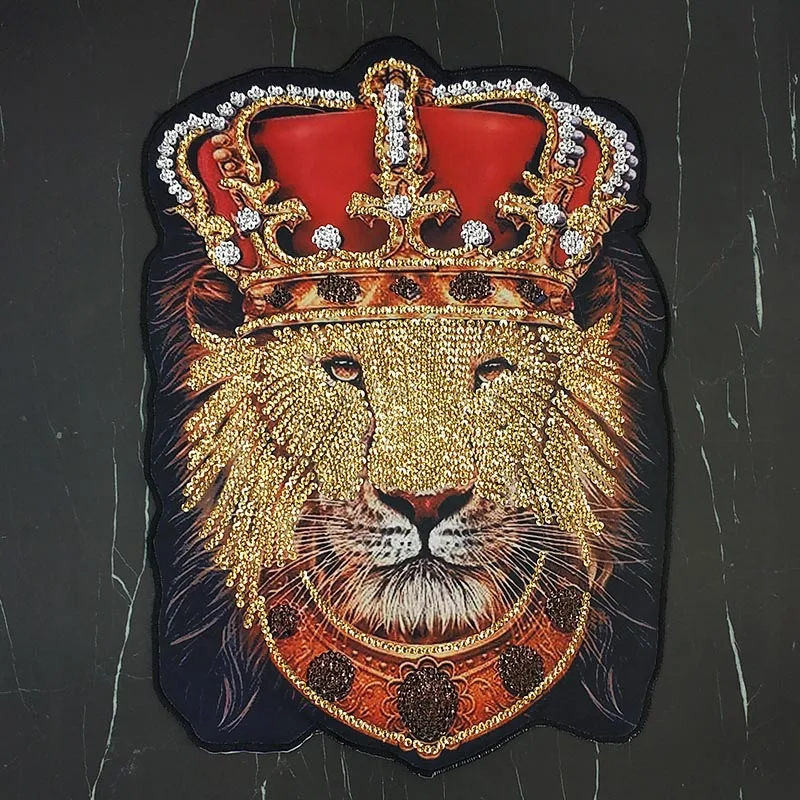 Из 2 предметов новая свободная корона с блестками 3D Король Лев свитер рисунком