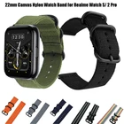 Ремешок сменный из нейлоновой ткани для наручных часов Realme Watch S Pro, сменный Браслет для наручных часов Real Me Watch 2  2 Pro, 22 мм