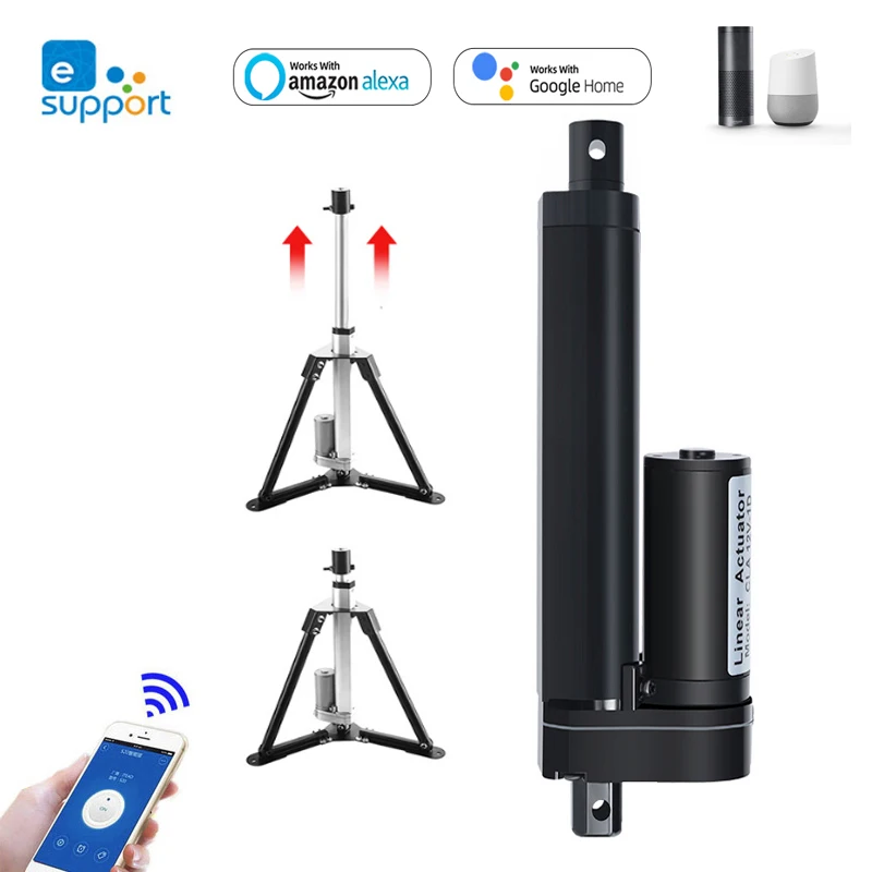 Линейный привод 12 В + Wi-Fi контроллер блок питания металлическая шестеренка