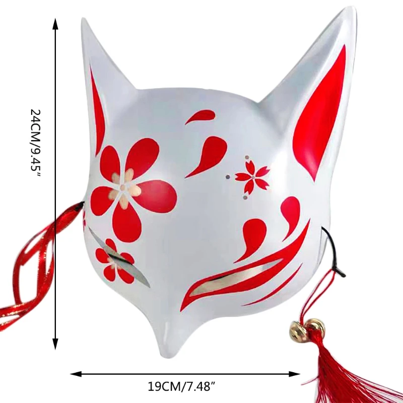 Kitsune маски лисы для косплея японские традиционные костюмы Кабуки на Хэллоуин