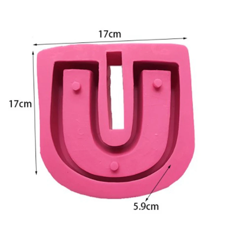 

Water Concrete Cement Flowerpot Silicone Mold I Love You Series IOU