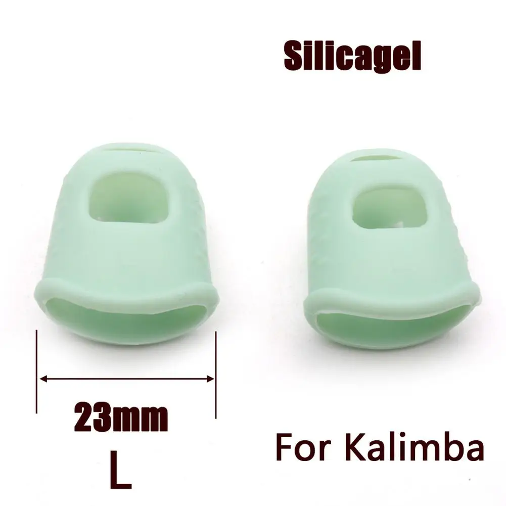High quality 1 Pair Kalimba Guitar Thumb Finger Picks Protector Silica Gel Cots Fingertip Nail Protection Cover | Спорт и