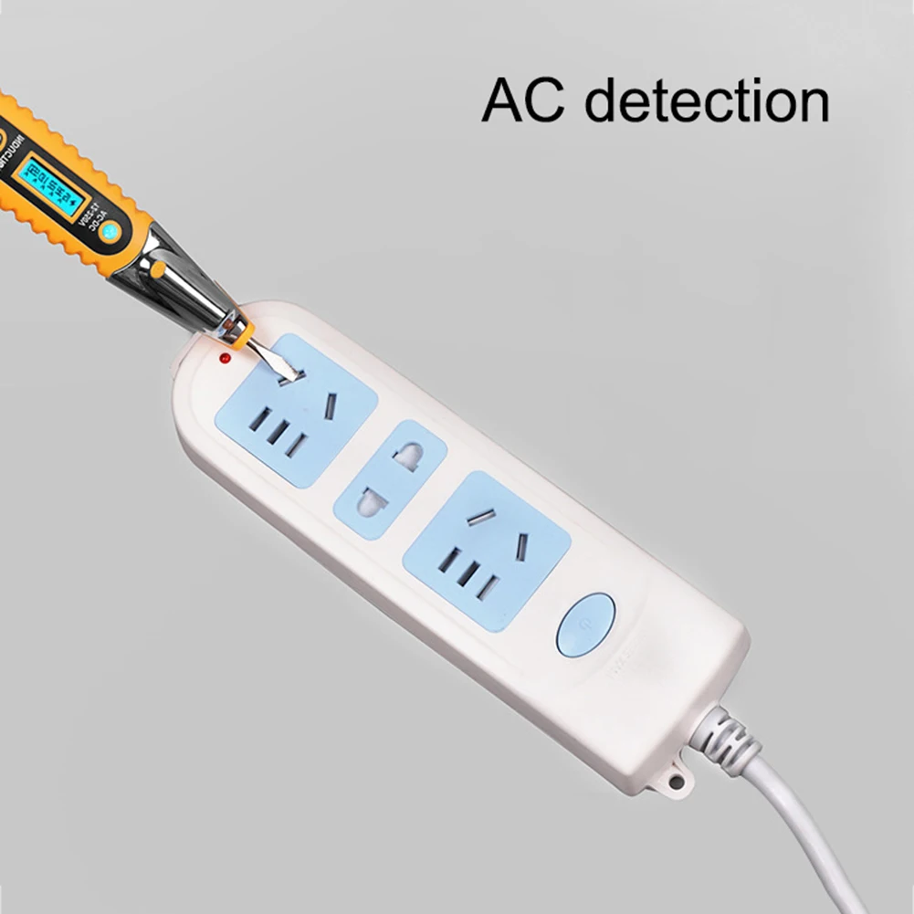 Digital Induction Voltmeter AC DC 12-250V Voltage Detector Tester Pen With LED Light Indicator | Инструменты