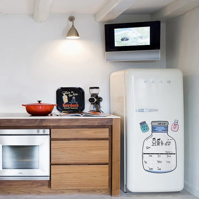 Настенная магнитная доска с мультяшным рисунком гибкие наклейки на холодильник