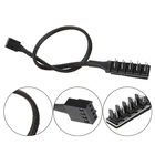 От 1 до 5 4-контактный Molex TX4 PWM разветвитель вентилятора охлаждения процессора адаптер плетеный кабель питания