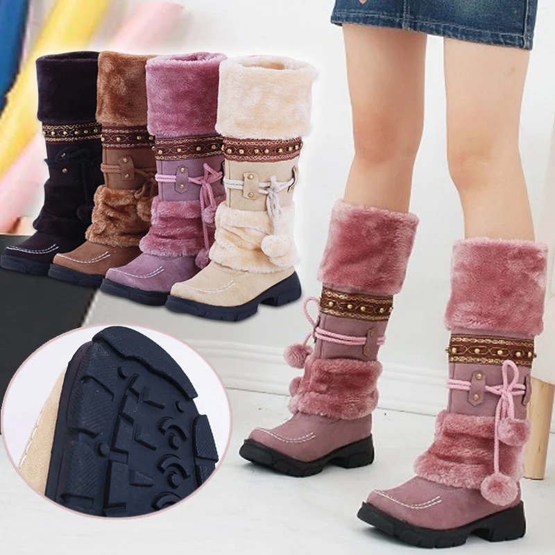1 пара Женские зимние ботинки Плюшевые Нескользящие теплые дышащие уличные для