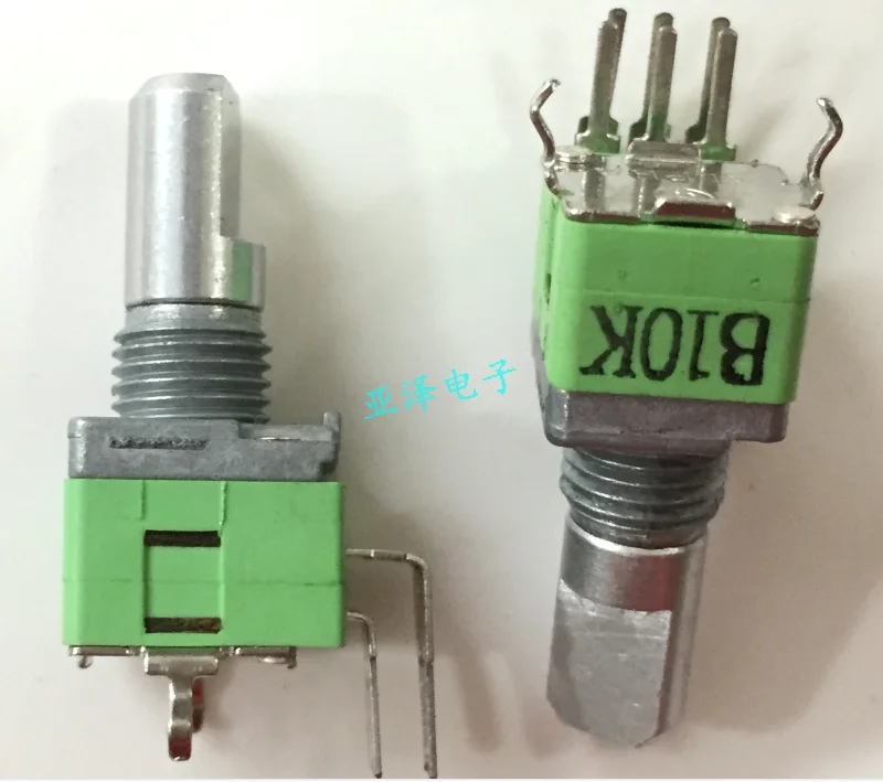 5 шт. Тайвань RK09L точный двойной потенциометр B10K вал 15 мм трек громкости |