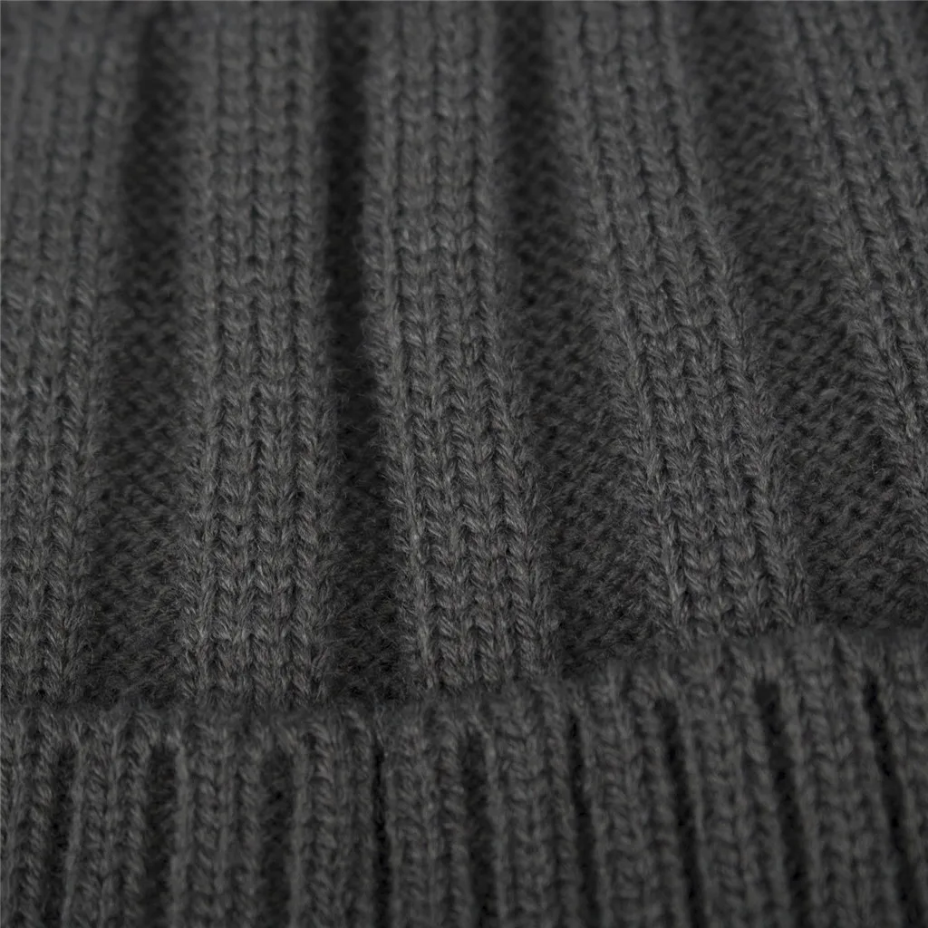 Вязаные шапки Зимние новые модные трендовые головные уборы однотонная шапка с