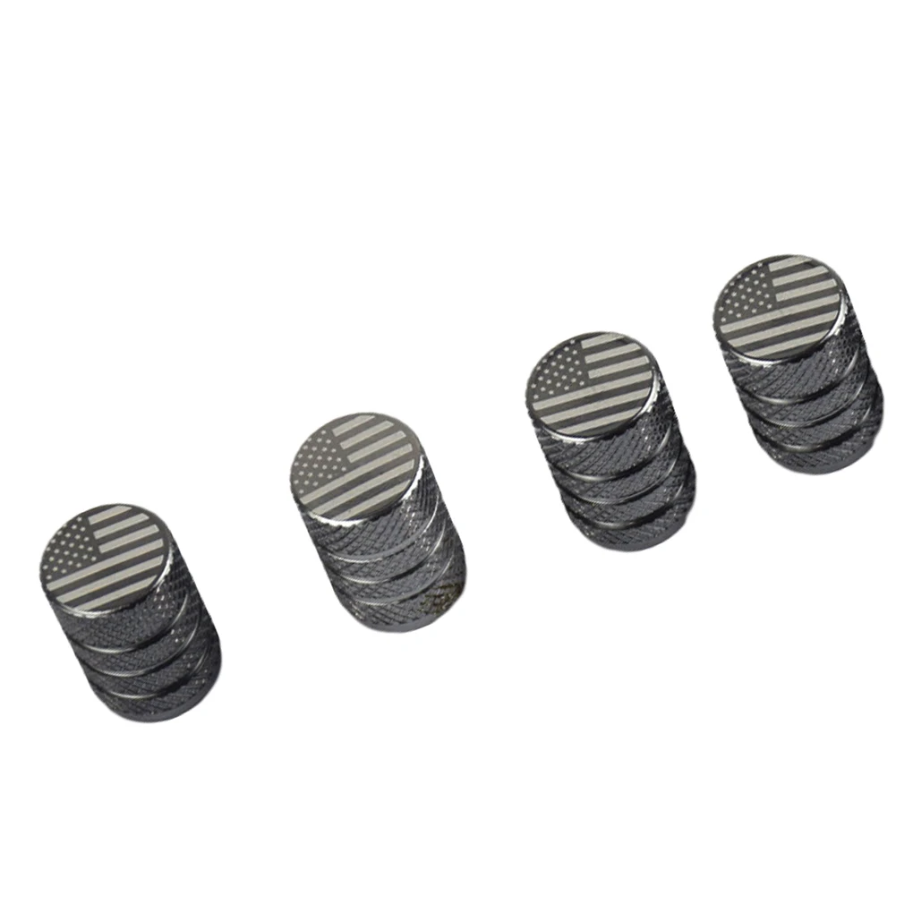 

8pcs Universal Tire Valve Stem Cap Car Wheel Air Valve Dustproof Aluminum Alloy Stem Cover