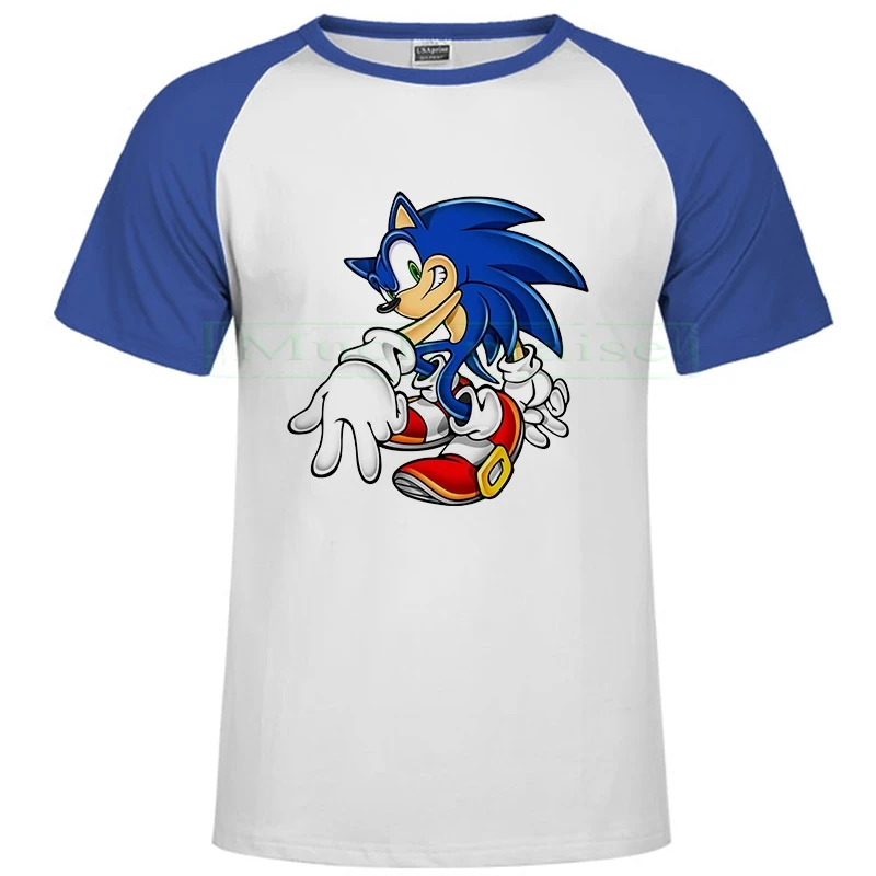 2020 футболка Sonic The Hedgehog для мужчин и женщин летний топ с рисунком Марио цельная
