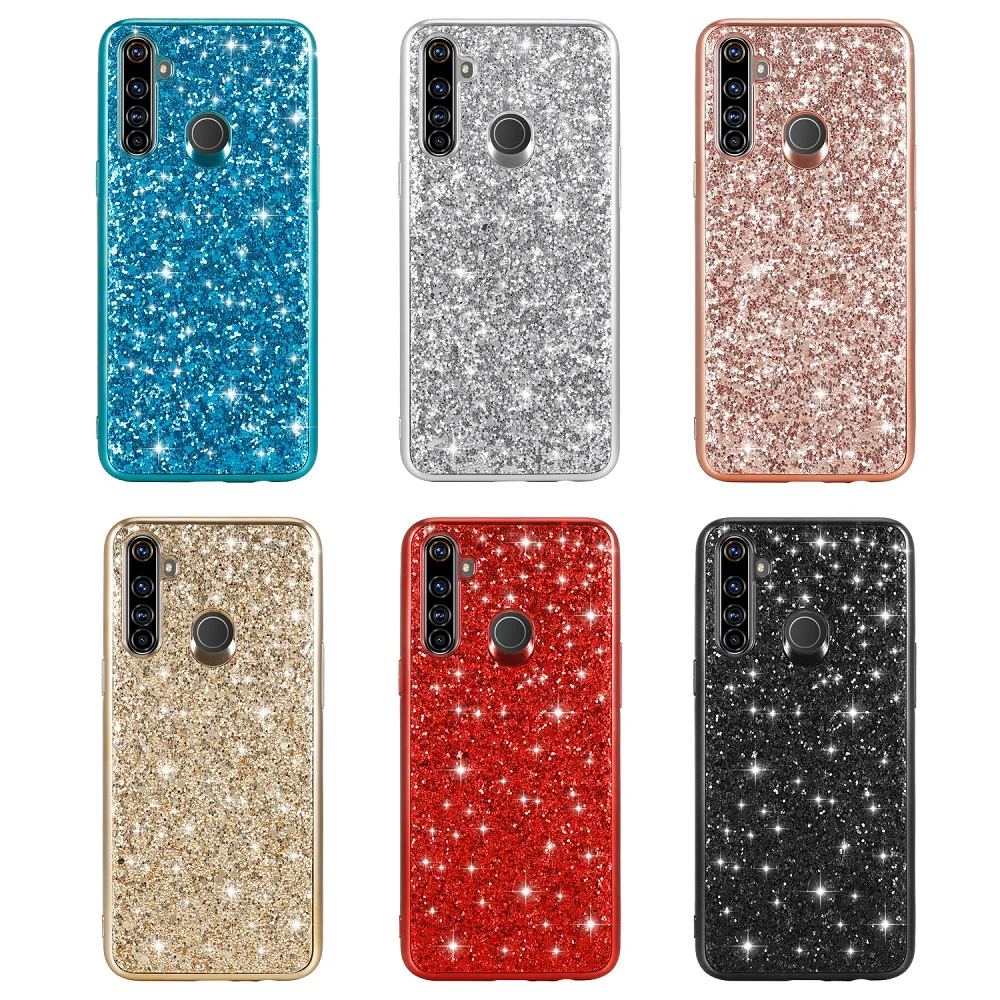 Высококачественный защитный чехол для OPPO Realme 5 Pro Роскошный Жесткий ПК Сияющий
