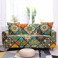 elastic sofa cover for living room mandala sofa covers corner sofa cover chaise lounge couch cover armchair protector 1 4 seater