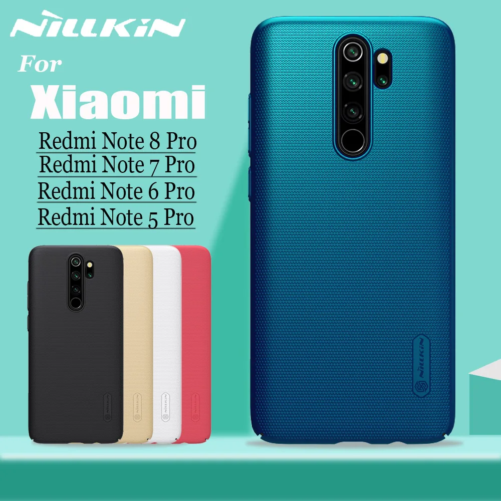 Nillkin для Xiaomi Redmi Примечание 8 T/8/7/6/5 Pro Чехол Крышка Матированный защитный Жесткий PC задняя крышка на телефон чехол s Redmi Note8 Note7 Note5 Pro