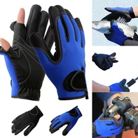 neoprene fishing gloves anti slip and cut proof two fingers cut shooting hiking riding waterproof winter glove %d0%bf%d0%b5%d1%80%d1%87%d0%b0%d1%82%d0%ba%d0%b8 bhd