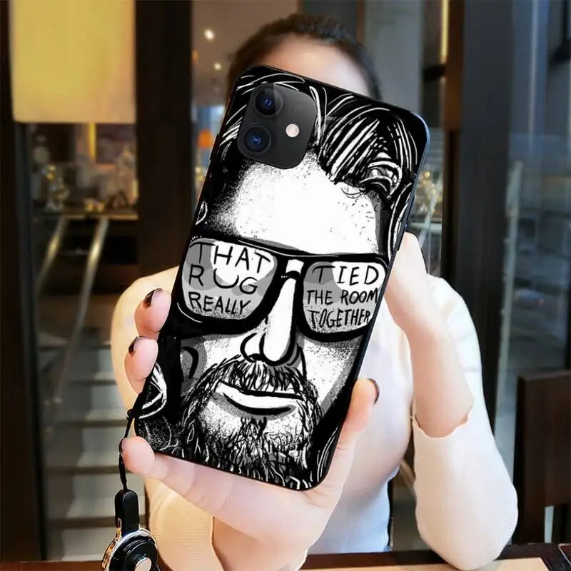 CUTEWANAN большой LEBOWSKI роскошный уникальный чехол для телефона iPhone 11 pro XS MAX 8 7 6 6S Plus X 5S