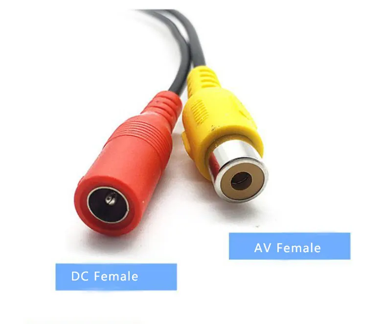 12V постоянного тока до 3 V Автомобильный видео кабель RCA 4PIN/Авиация head 4Pin для