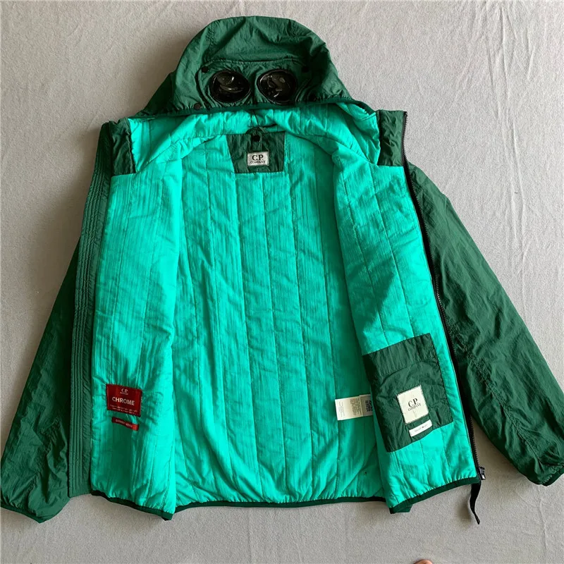 

New European and American Men's Cotton-Quilted Coat Casual Hooded Windproof Cotton-Padded Jacket CP 1:1 high copy Stone