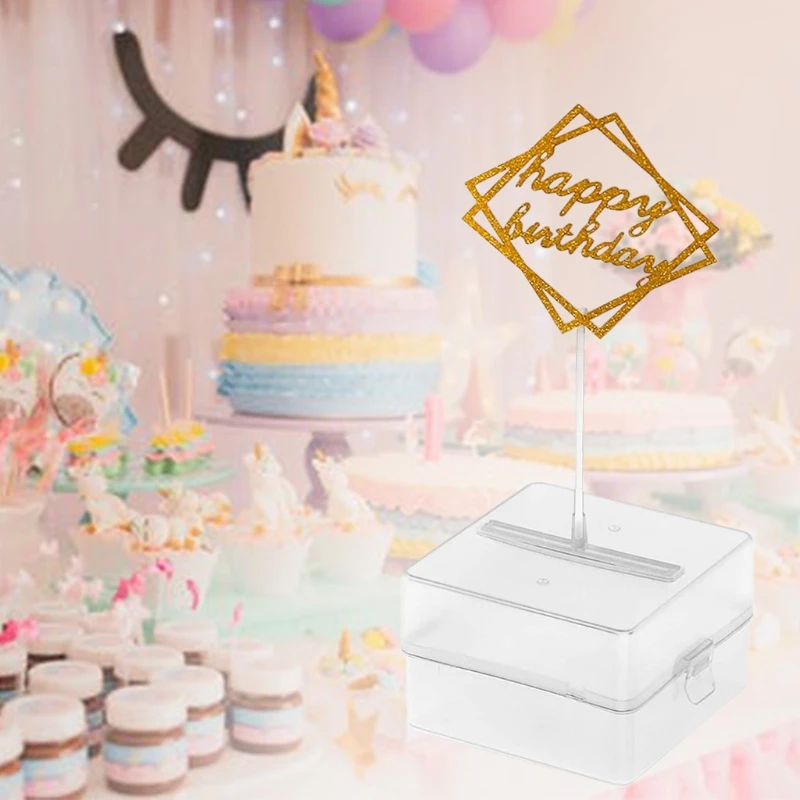 

Reusable Money Pulling Box Happy Birthday Cake Money Pull Box for Party Decor
