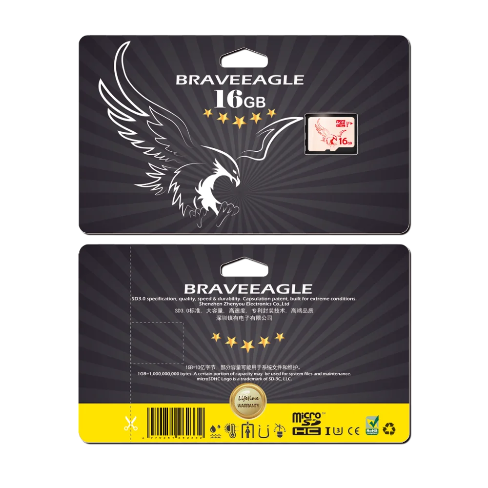 BRAVEEAGLE Micro SD Card 16GB Ultra Memory для Nintendo/Nikon/Камеры/Телефона | Компьютеры и офис