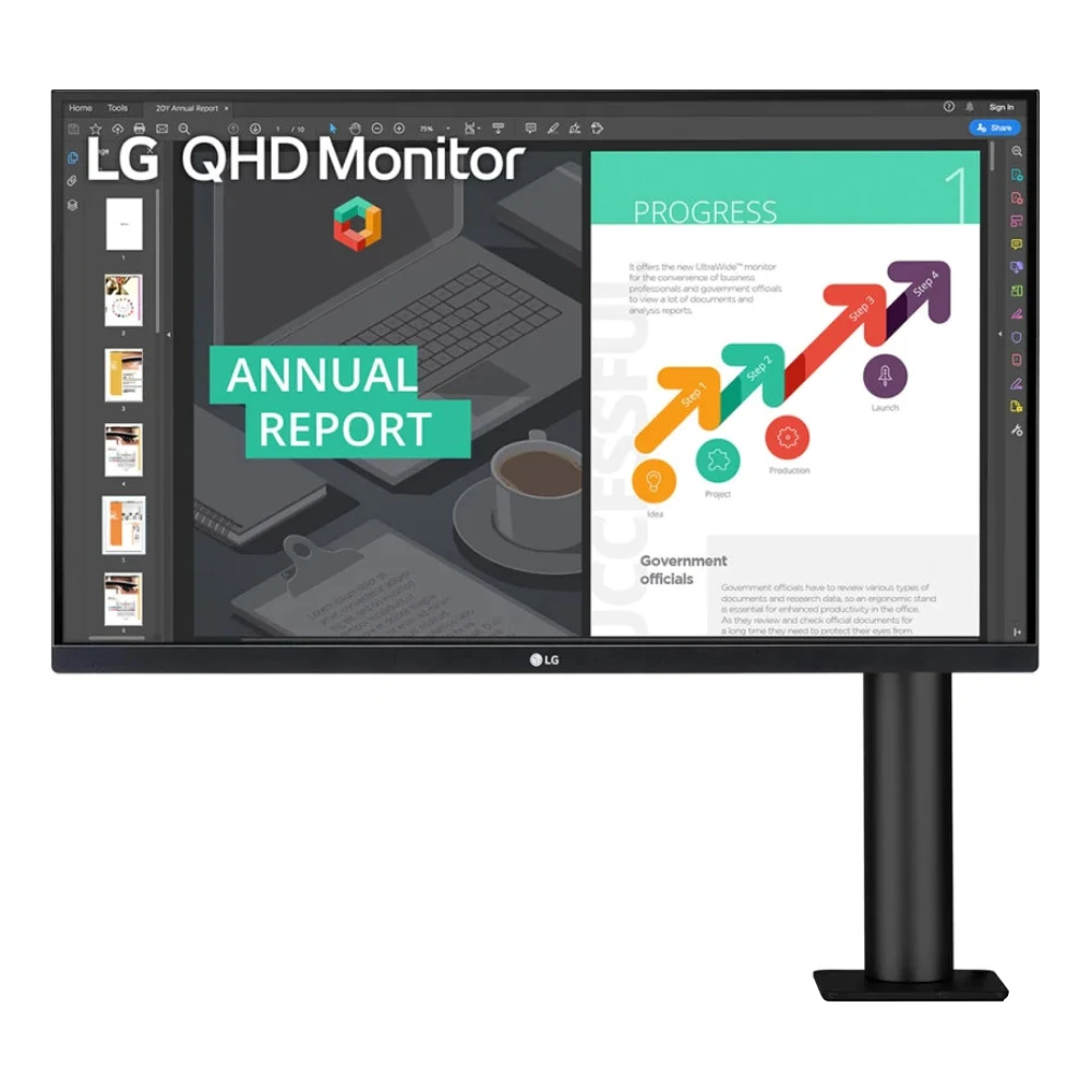 Quad HD IPS монитор LG Ergo 27 дюймов 27QN880-B | Компьютеры и офис