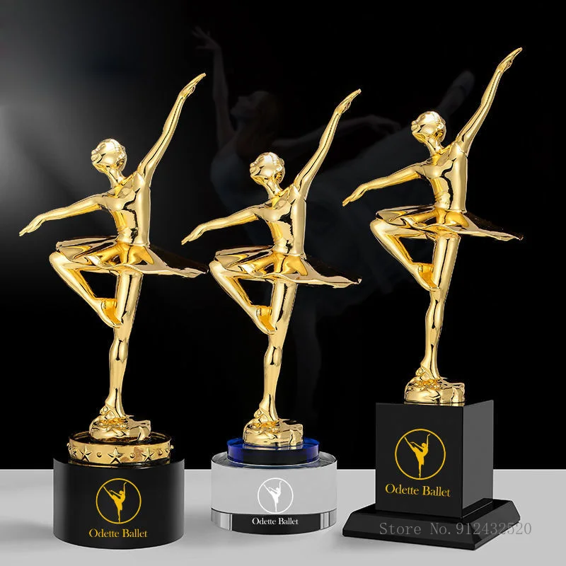 

Can be engraved creative dance dance crystal trophy ballet Latin children's grade examination competition prize trophy