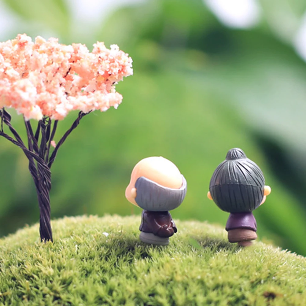 1 пара украшения сада двора старый мужчина для женщин Деревянный милый дом