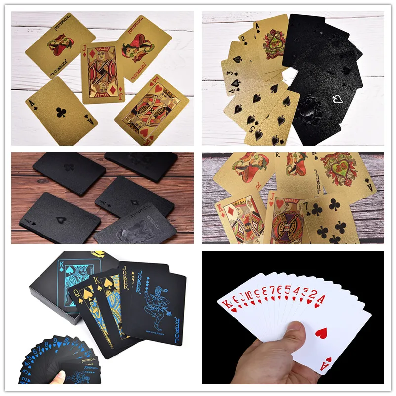 

Playing Cards Plastic Poker Game Pack Magic Cards Waterproof Card Gift Collection Cool Bridge Card Games Texas Holdem