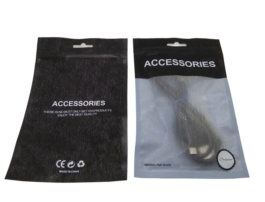 Пластиковый пакет на молнии для мобильного телефона USB-кабель 100 шт. 10 5 х15 см