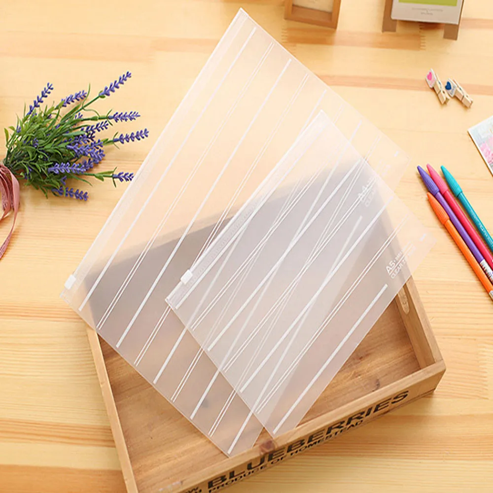 Прозрачный чехол из ПВХ для карандашей и канцелярских принадлежностей макияжа