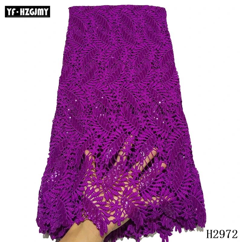 

YF HZGJMY new design african lace fabric guipure lace fabric for sequins french tulle lace nigerian net lace african cord lace