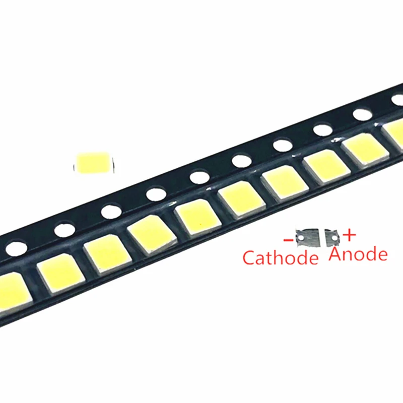 Светодиодный чип SMD высокой яркости 50-1000 шт./лот 2835 125Lm 1 Вт 9 В 3000K 4000K 6000K 9000K Белый