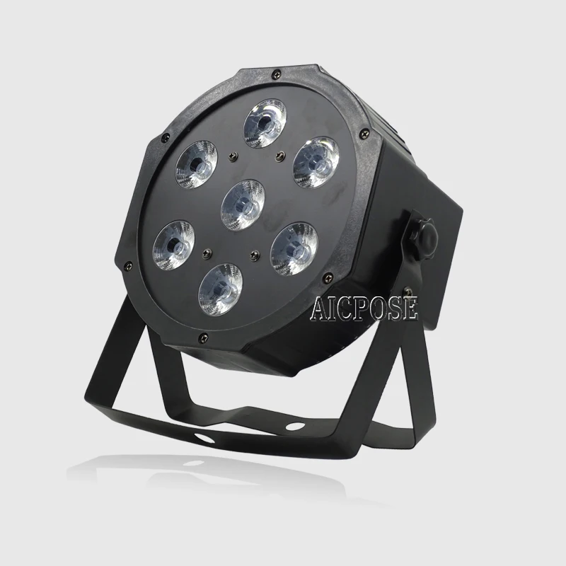 

25 Angle 7x12W Led Par Lights RGBW 4in1 7x18w RGBWA UV 6in1 Flat Par Led dmx512 Disco Lights Wedding Stage Lighting