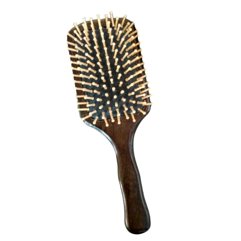 

Hair Scalp Massage Wooden Combs Silicone Scalp Care Paddle Brush Hair Care Spa Massage Antistatic Comb For Women