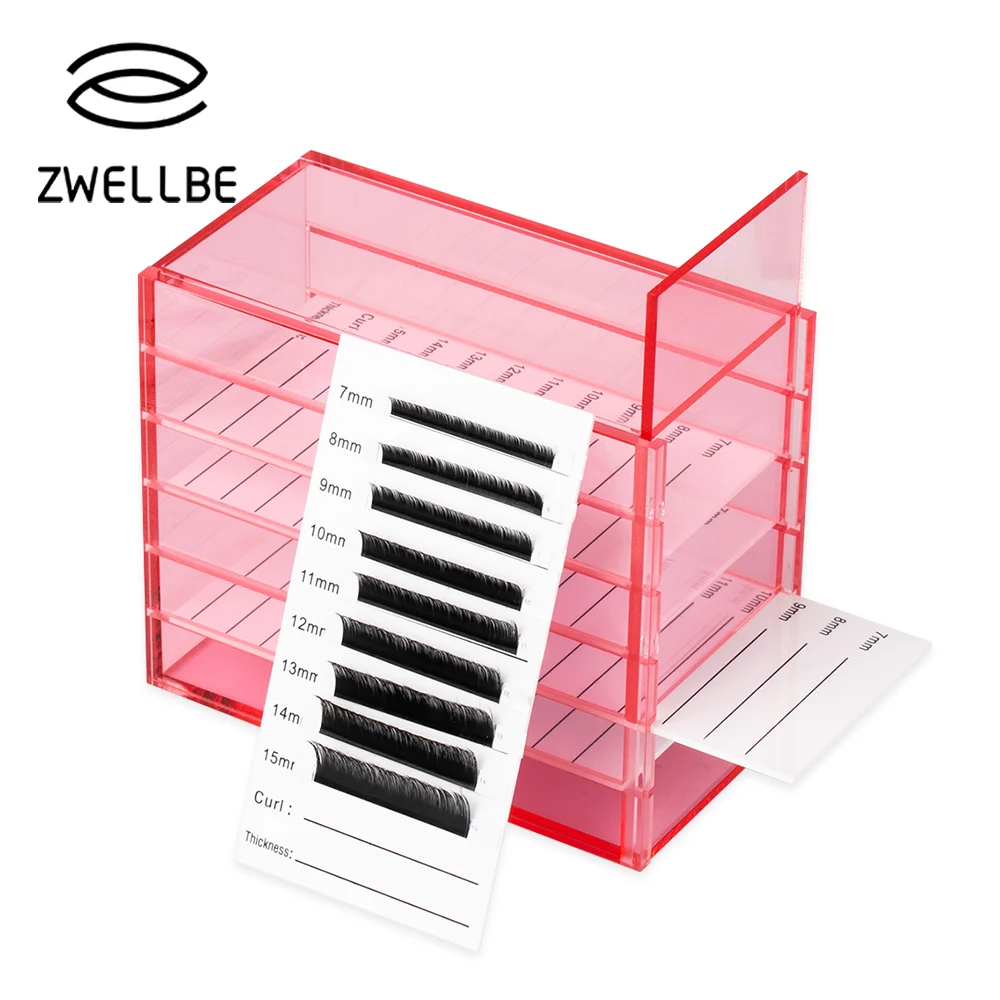 Коробка для хранения наращивания ресниц акриловая пластина Органайзер