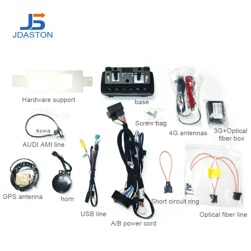 저렴한 JDASTON-10.25 인치 안드로이드 9.0 자동차 멀티미디어 플레이어, 아우디 Q7 2005-2015 4G + 64G 자동차 라디오 GPS 네비게이션 8 코어 무선
