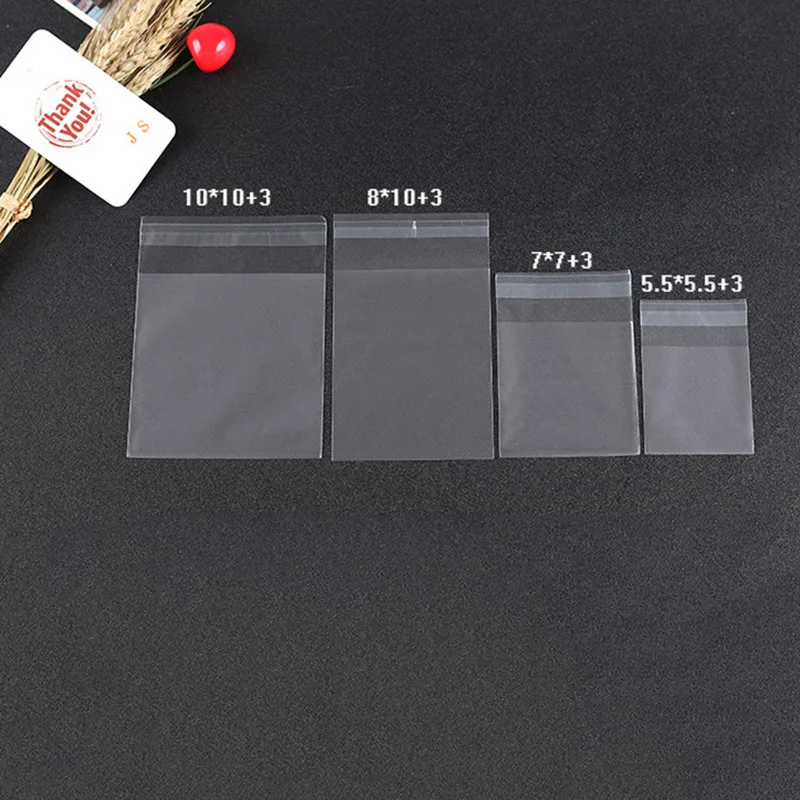 100 шт Подарочная прозрачная утолщенная сумка для печенья вечерние сумки упаковка