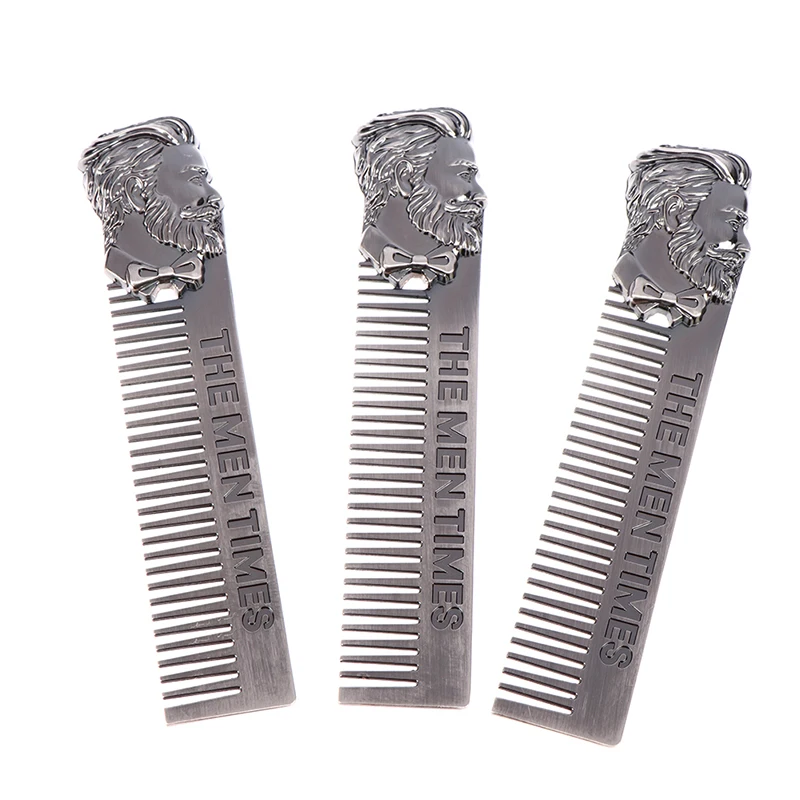 

Высокое качество Прохладный Для мужчин, придание формы шаблон для бороды, из нержавеющей стали гребень Для мужчин, для стрижки волос, бороды...