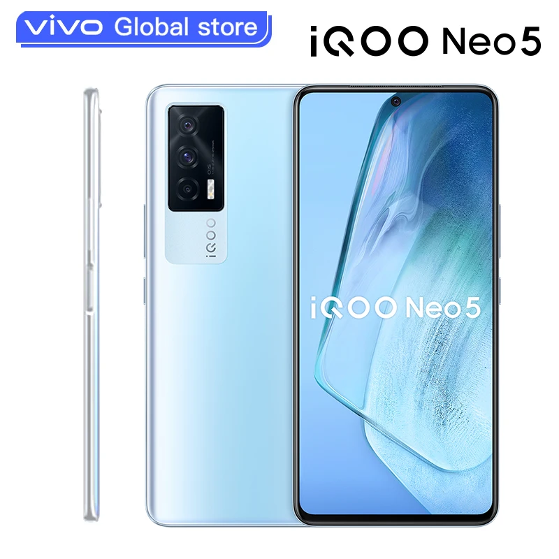 Vivo оригинальный iQOO Neo 5 5G мобильный телефон Snapdragon 870 66 Вт Dash зарядка 120 Гц экран