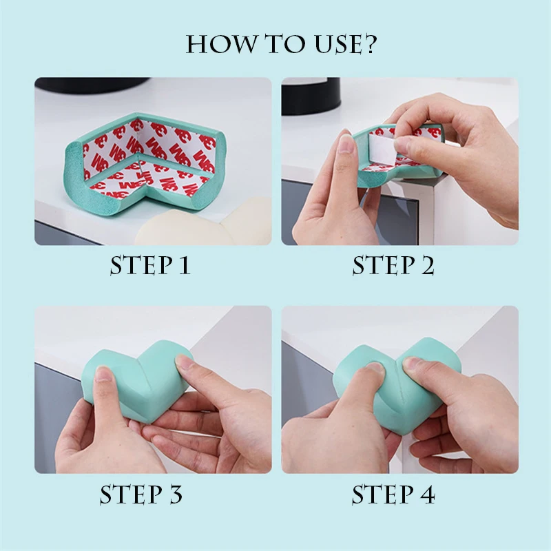 

4 Pcs/Set Baby Safety Protection Table Corner Cover Household Child Anti-Collision Furniture Corner Pad Kids Safety Care Tools