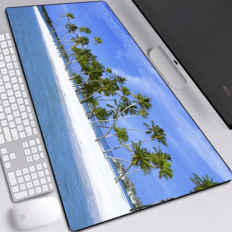 MRGBEST большой коврик для мыши красивый пейзаж пляж океана вода HD обои натуральный