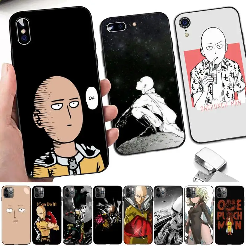 

ONE PUNCH-MAN Phone Case for iphone 13 8 7 6 6S Plus X 5S SE 2020 XR 11 12mini pro XS MAX