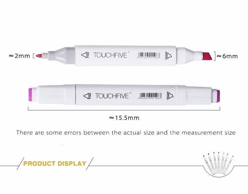 Touchfive маркерных ручек 30/40/60/80/168 Цвета Маркеры Ручка на спиртовой основе эскиз